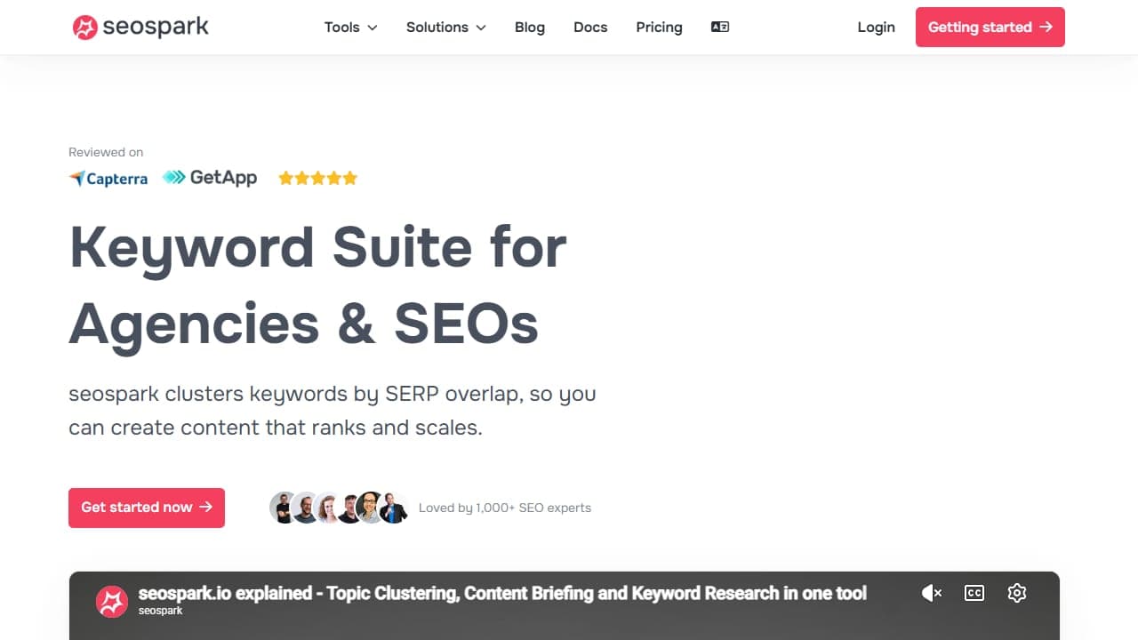 Screenshot von SeoSpark