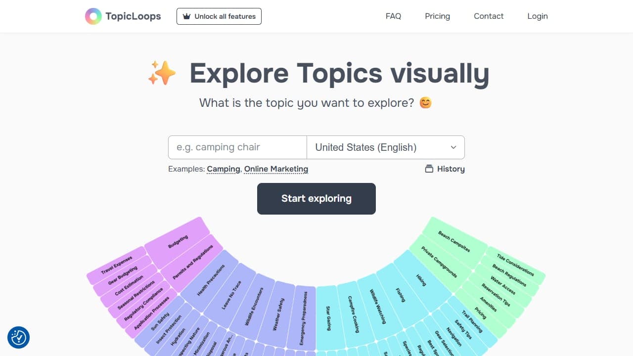 Screenshot von Topicloops