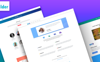 MDBootstrap Page Builder